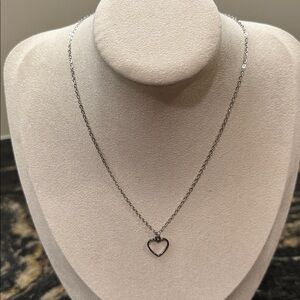 Small Heart Charm Stainless Steel Chain Necklace